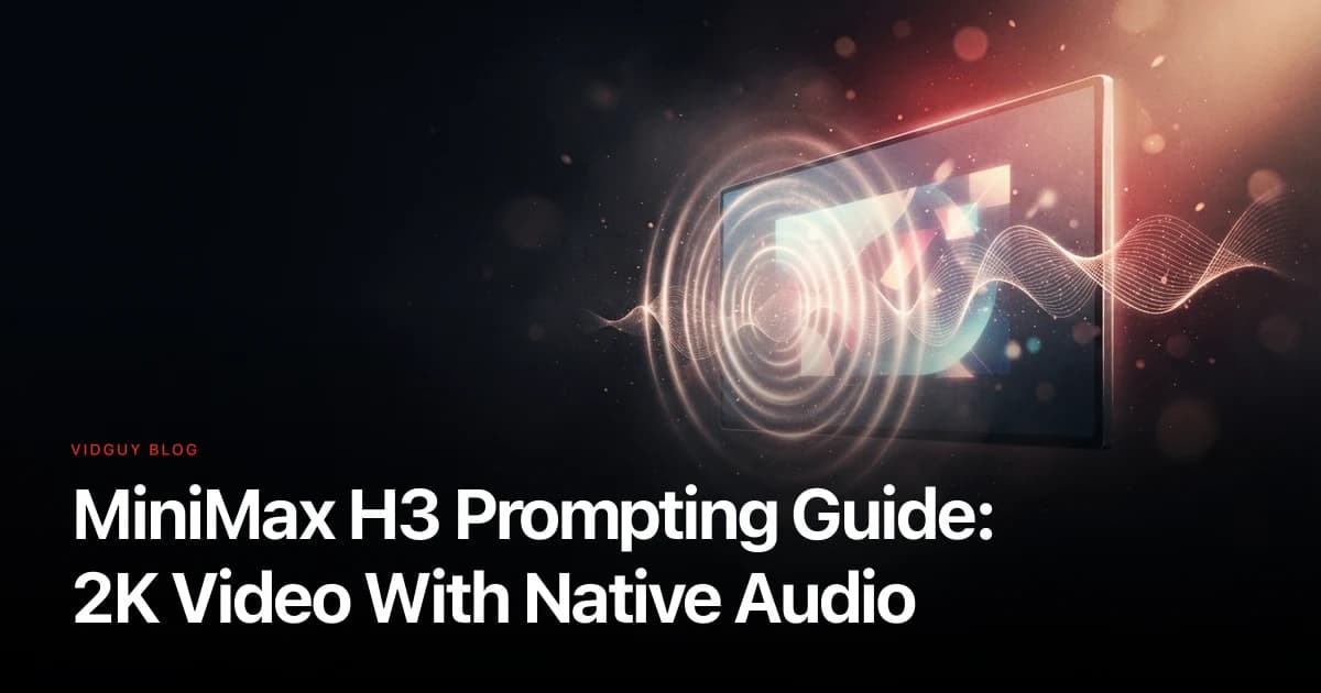 MiniMax H3 Prompting Guide: 2K Video With Native Audio