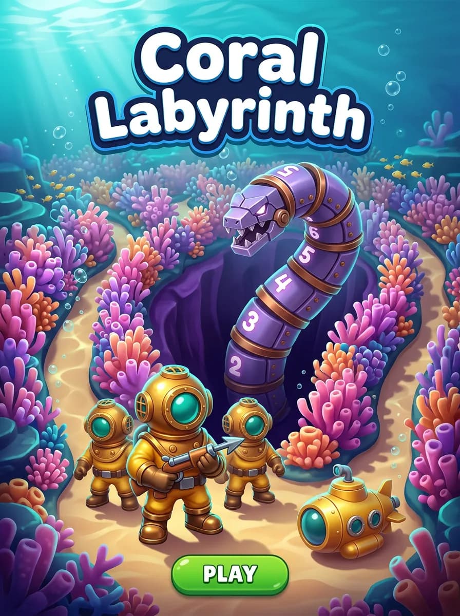 Coral Labyrinth, a maze game made with VidGuy